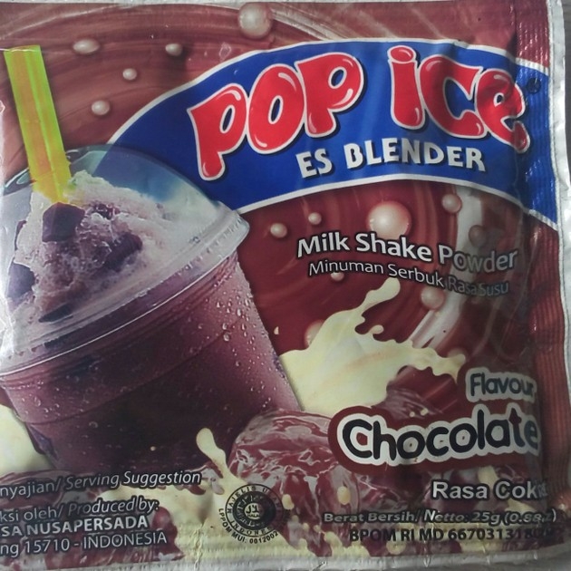 Pop ice coklat