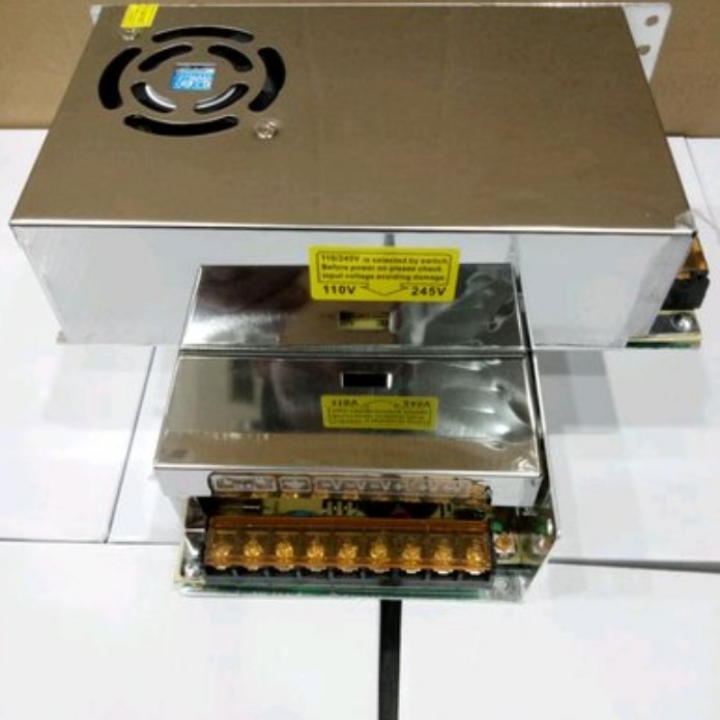 Power Supply 12V 20A Switching Trafo Dengan Kipas FAN High Quality Har