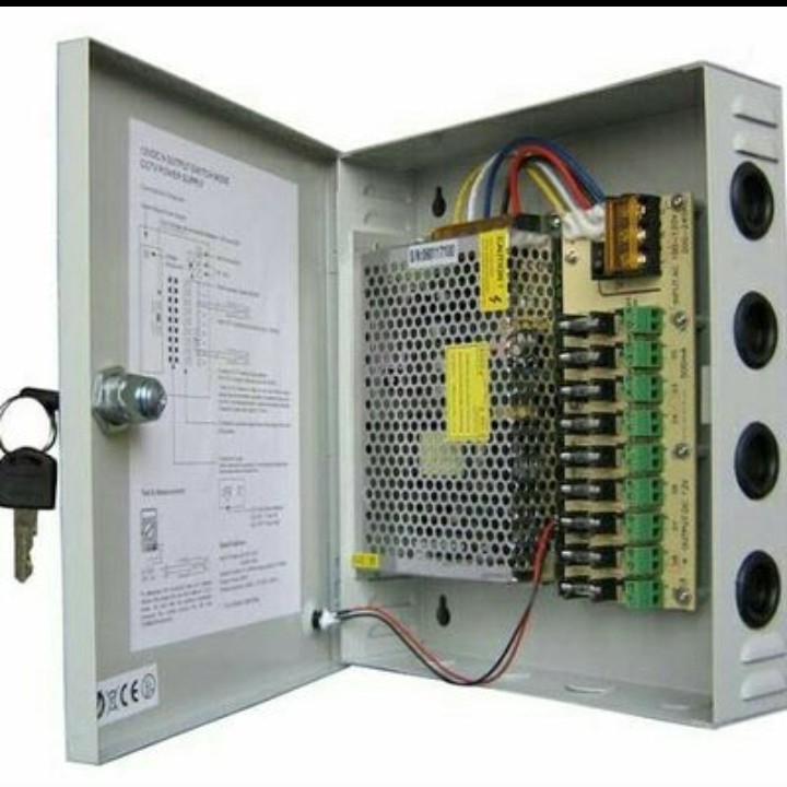 Power Supply Cctv Sentral box 12 volt 10A