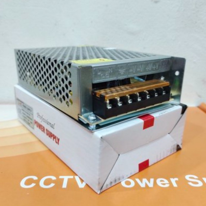 Power Supply Switching 12v 10a jaring Cocok untuk cctv Lampu LED Strip