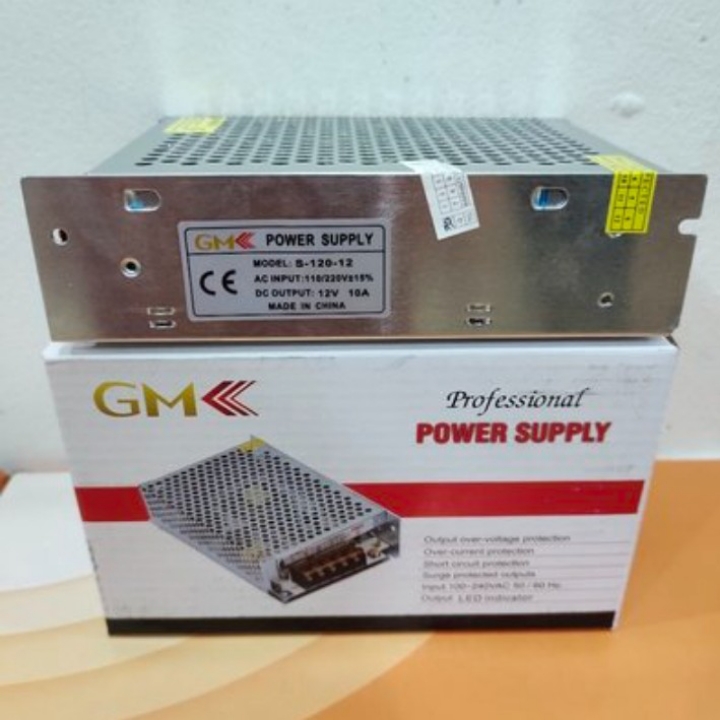 Power Supply Switching 12v 10a jaring Cocok untuk cctv Lampu LED Strip 2