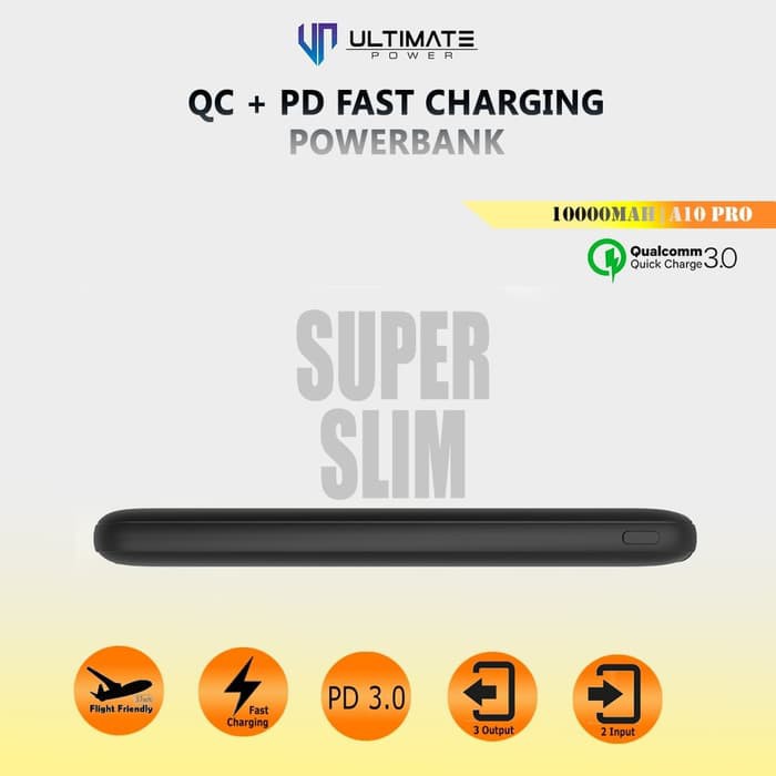 Powerbank ULTIMATE POWER 10000mAh Quick Charging A10 Pro 3