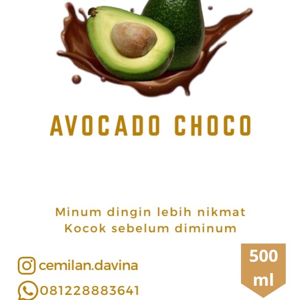 Premium Drink Avocado Choco Milky 