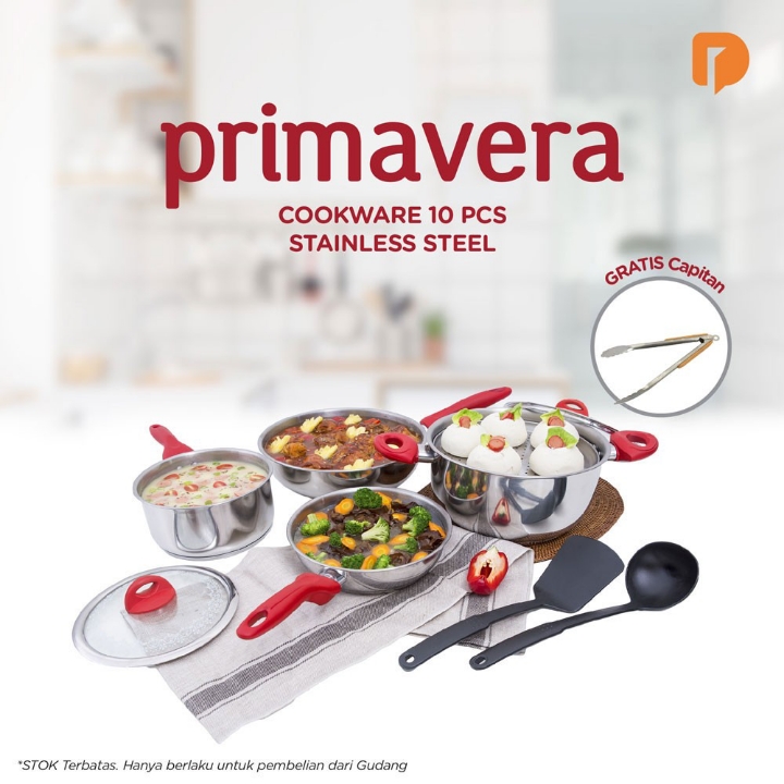 Primavera Cookware 10 Peces Stainless