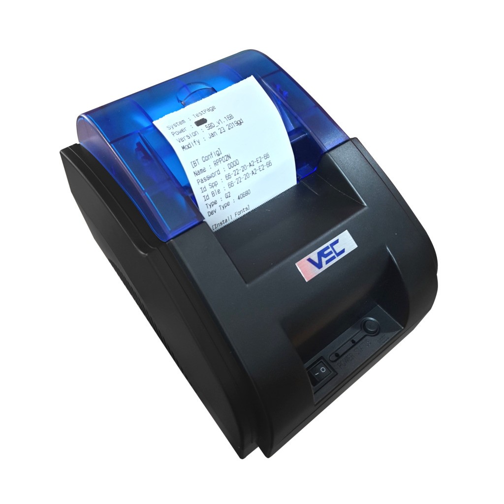 MINI THERMAL PRINTER BLUETOOTH 58MM VSC TM-58D 2