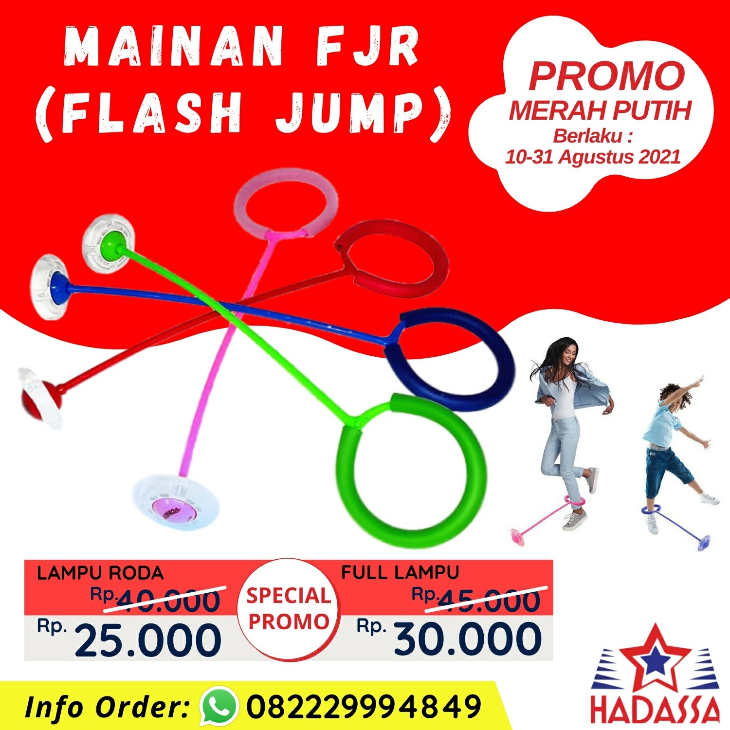 Promo Agustus Promo Merah Putih Mainan FJR Flash Jump