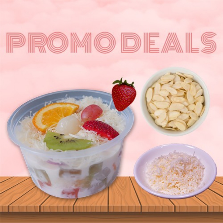 Promo Deals Salad Size Couple 450ml Extra Cheese Extra Almond