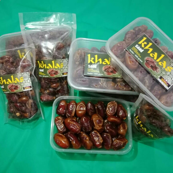 Promo Kurma Khalas Saad 500 gram daging tebal manis enak lembut  2