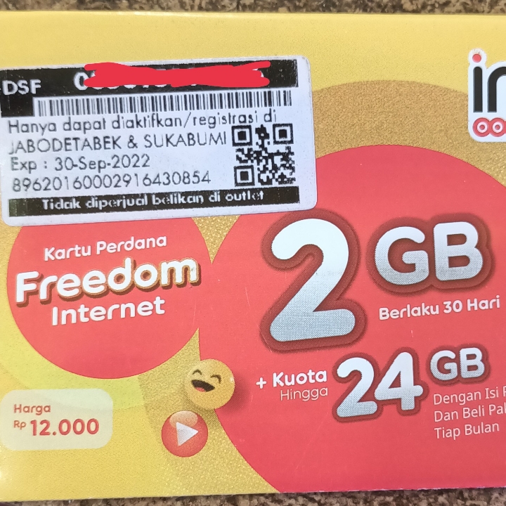 Promo Perdana Im3 Paket Samapi 16gb 2