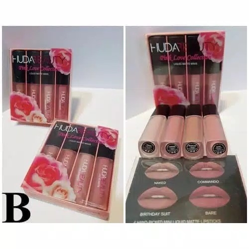 Promo huda liquid  matte minis  isi 4 pcs 2