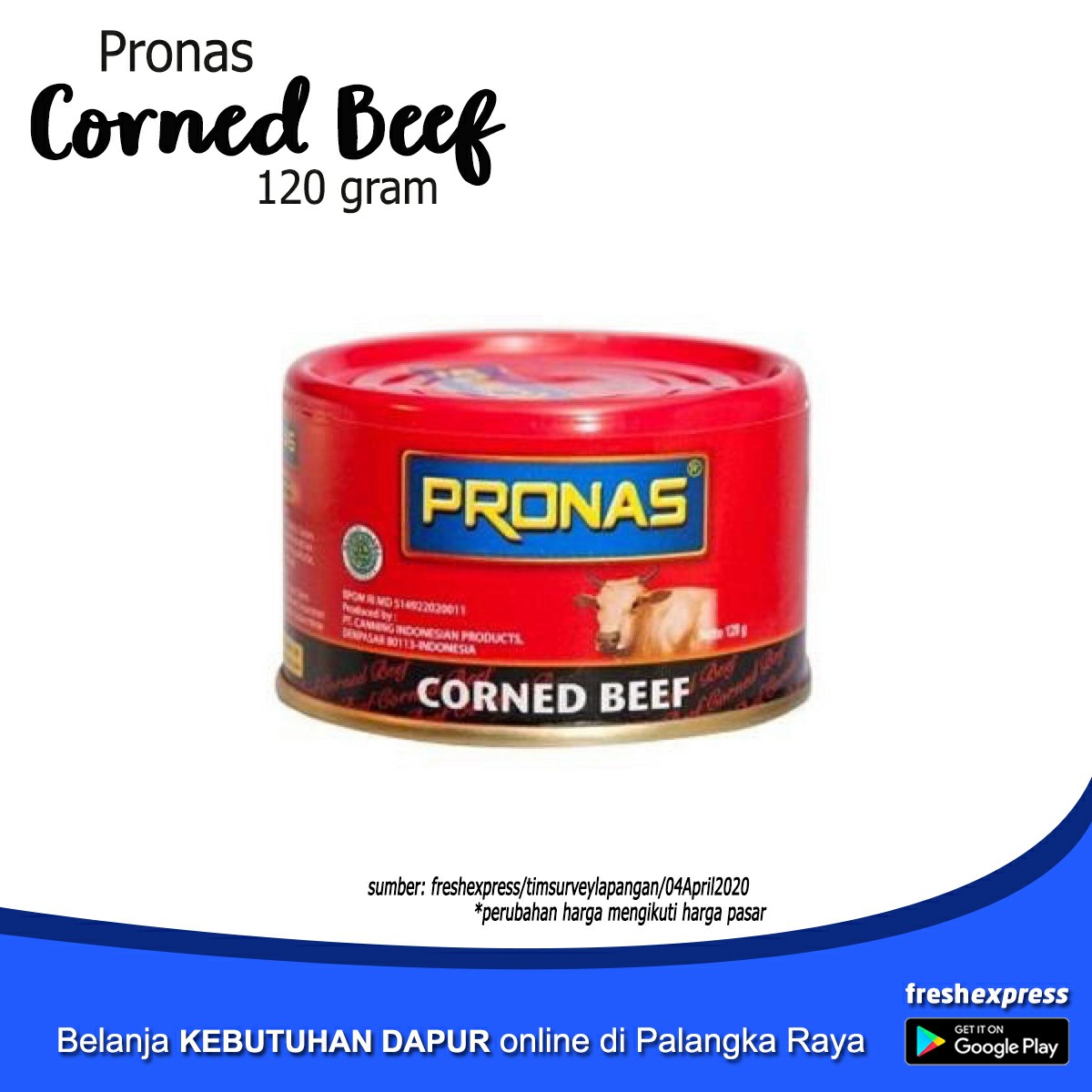 Pronas Corned Beef 120 Gram