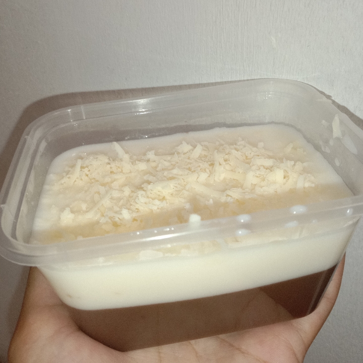 Puding Coklat Susu Fla Keju Topping Keju