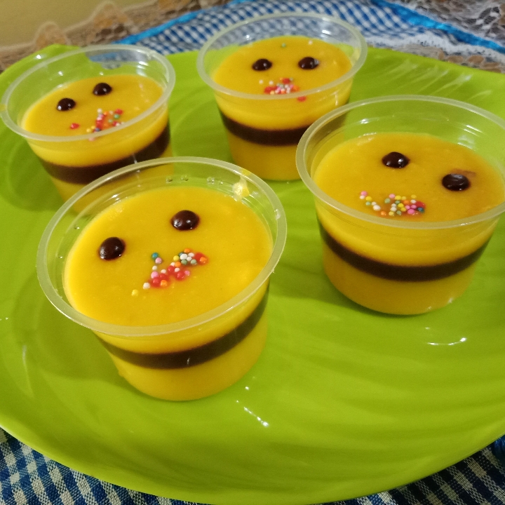 Puding jagung coklat