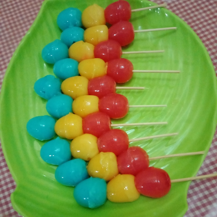 Puding sate pelangi