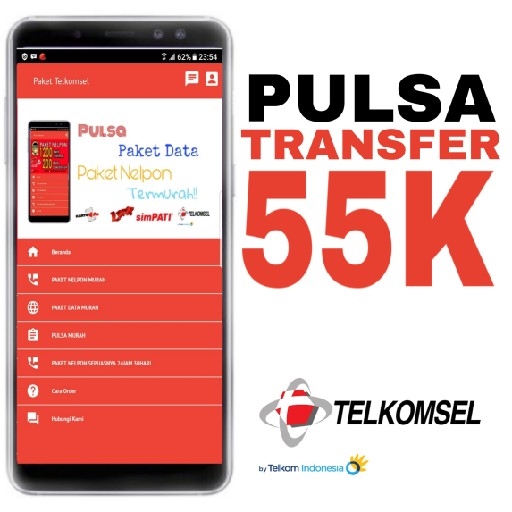 Pulsa Tansfer Rp55000