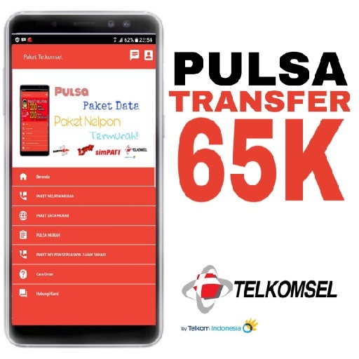 Pulsa Transfer Rp65000