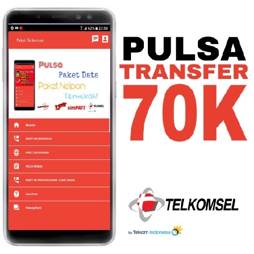 Pulsa Transfer Rp70000