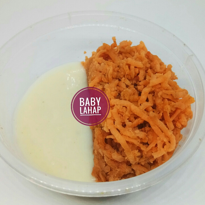 Puree Ubi Merah-Saus Kacang Ijo