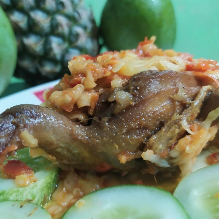 Puyuh Penyet Sambal Nanas