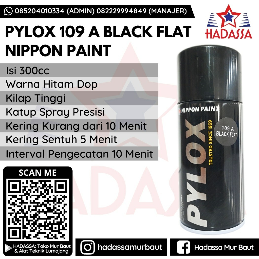 Pylox 109 A Black Flat Nippon Paint