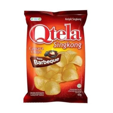 Qtela Keripik Singkong BBQ 60 g - Makanan