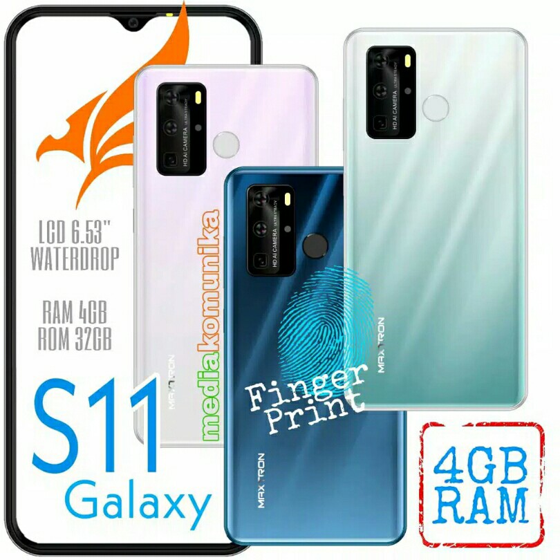 RAM 4GB MAXTRON S11 GALAXY - HP ANDROID MURAH 4G LAYAR 653 INCH  RA