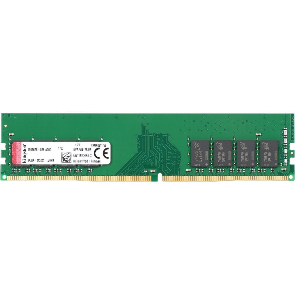 RAM PC Kingston DDR4 8GB Longdimm KVR24N17S8 3