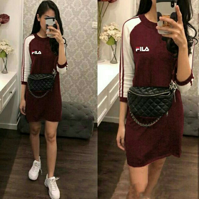 RD DRESS TIMOTI MAROON GIL