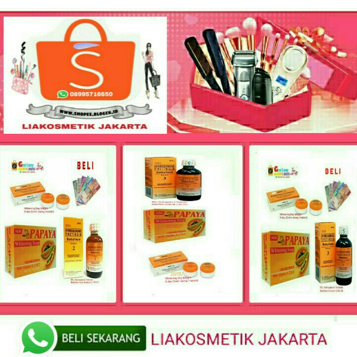 RDL Hydroquinone Tretinoin Babyface - Toner RDL Paket lengkap 