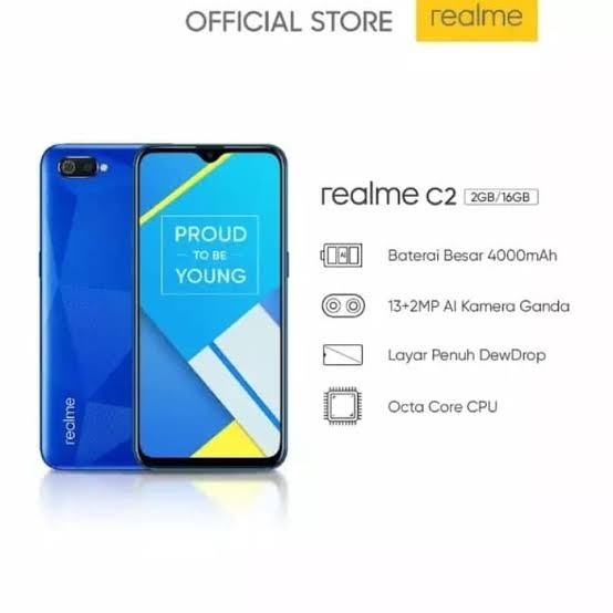 REALME C2 GARANSI RESMI 1 TAHUN 