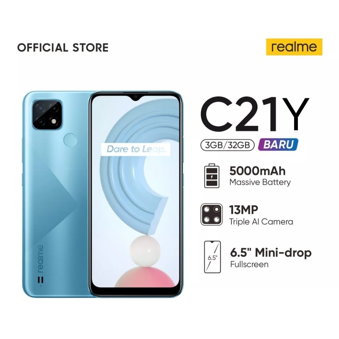 REALME C21Y RAM 3 ROM 32 BIRU