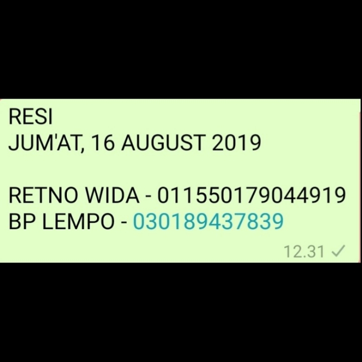 RESI JUMAT 16 AUGUST 2019