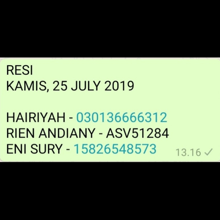 RESI KAMIS 25 JULY 2019