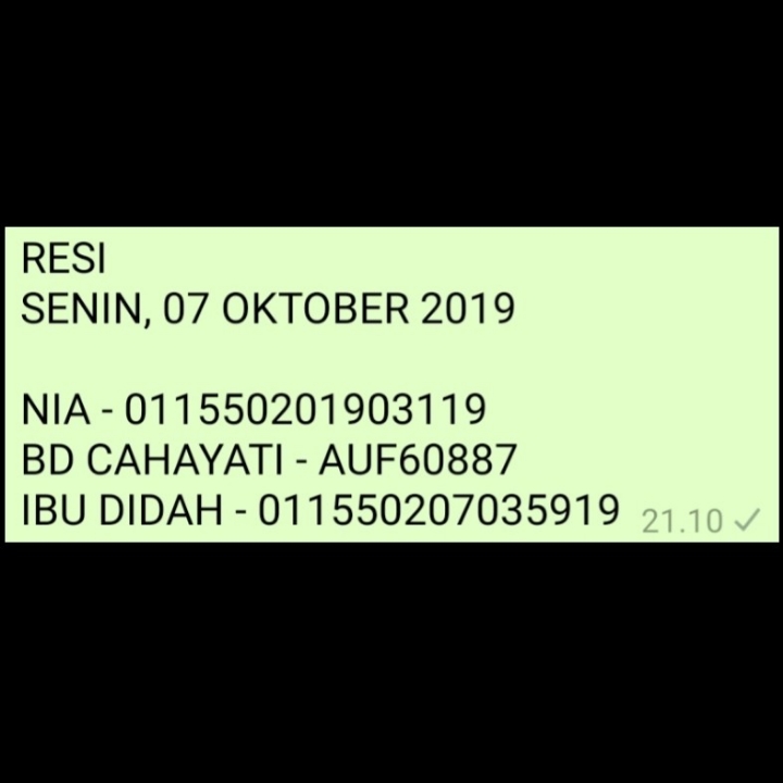 RESI SENIN 07 OCT 2019