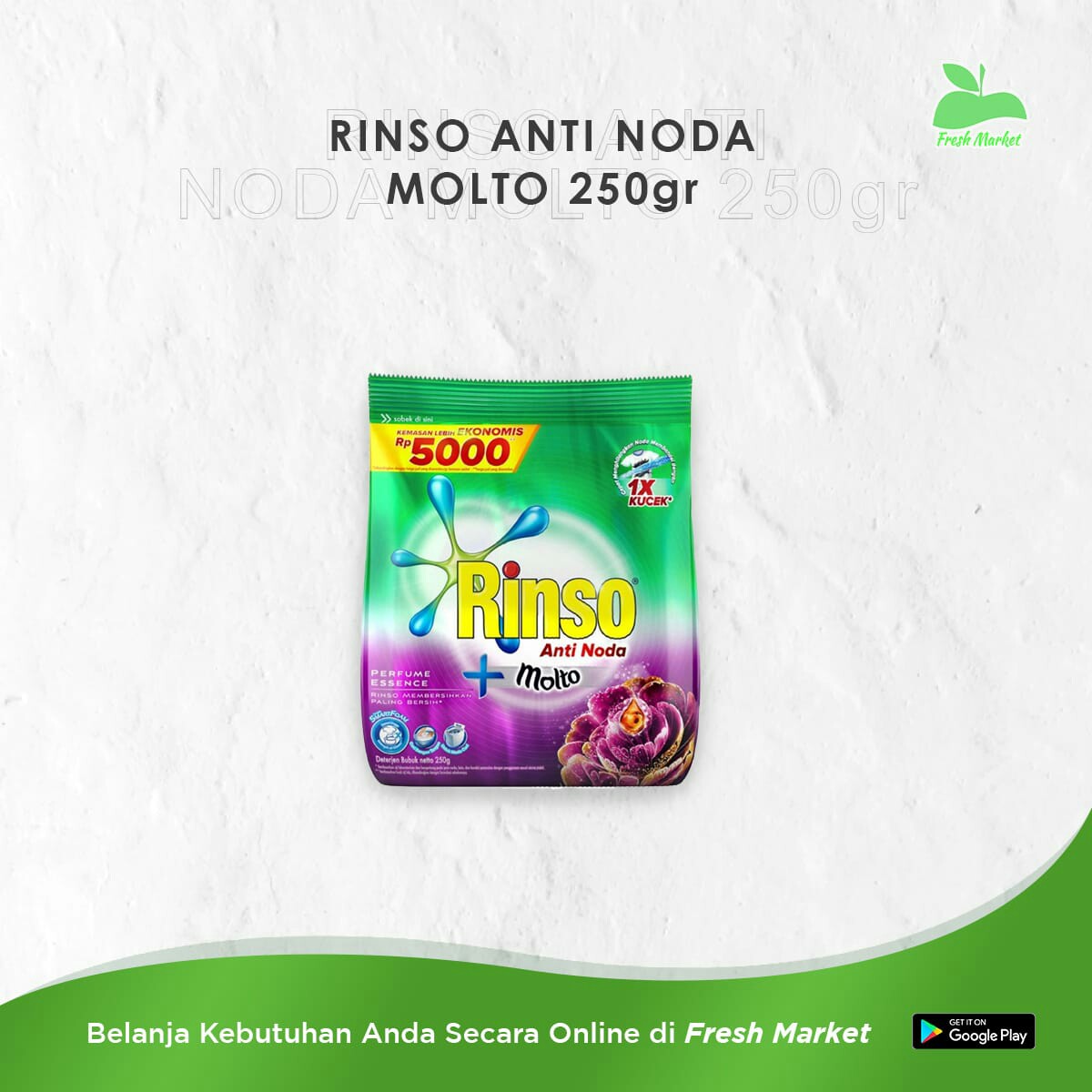 RINSO ANTI NODA 250 GRAM