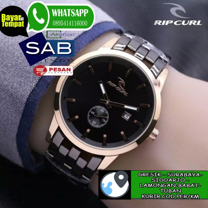 RIpcurle Detroit Rantai Jam Tangan Pria Fashion Sporty- Gold