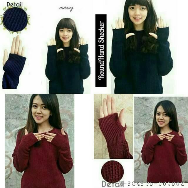 ROUNDHAND SWEATER POLOS RAJUT SECKER 2