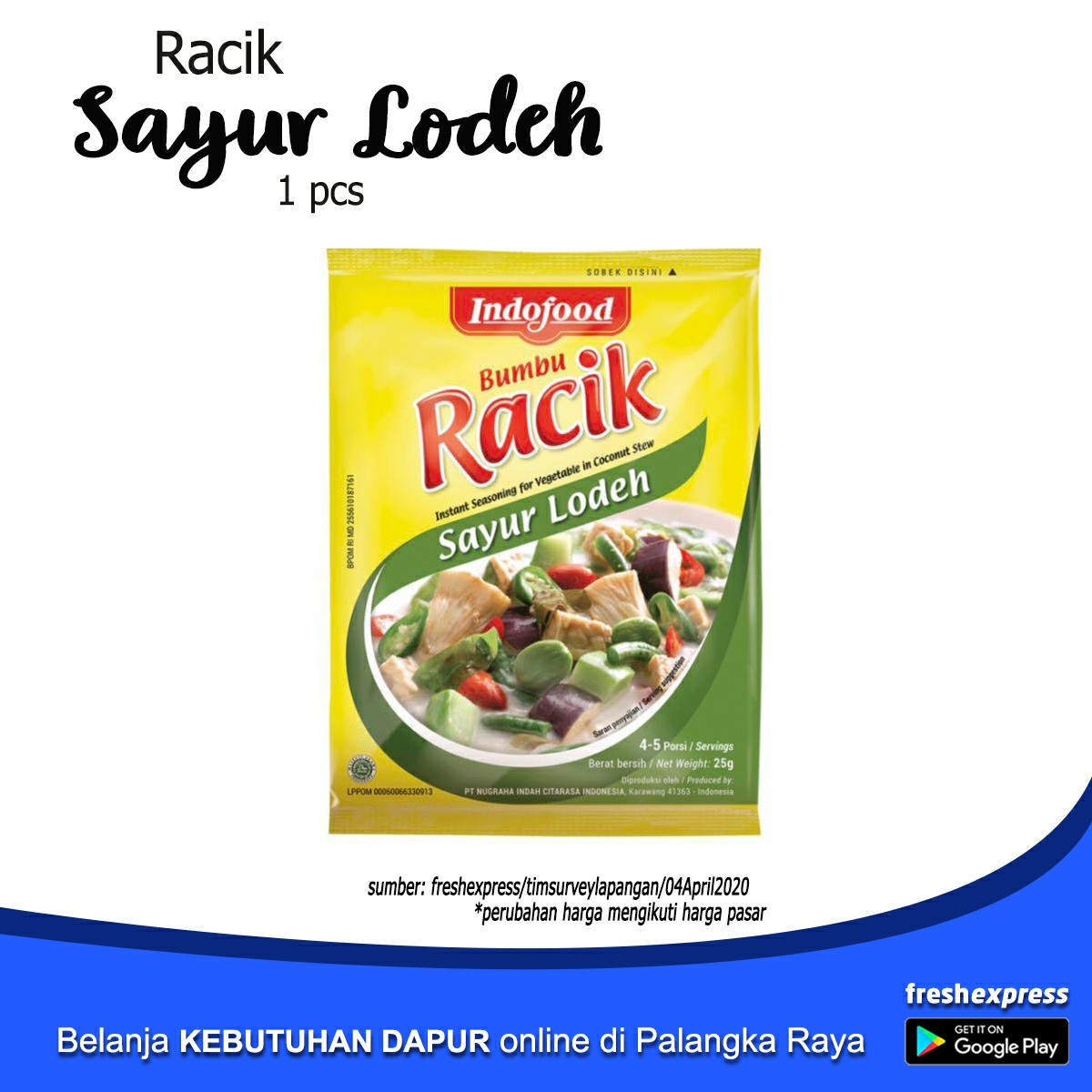 Racik Sayur Lodeh 1 Pcs