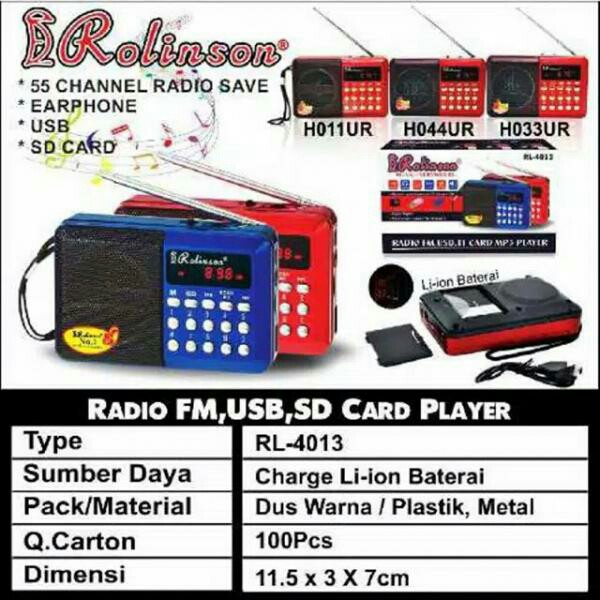 Radio Mini Portable Rolinson RL-4013