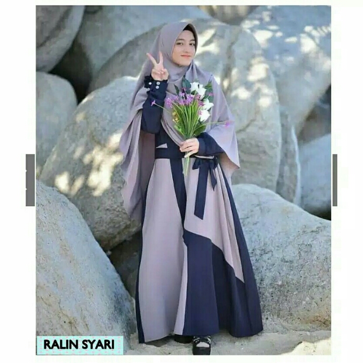 Ralin Syari Navy Grey