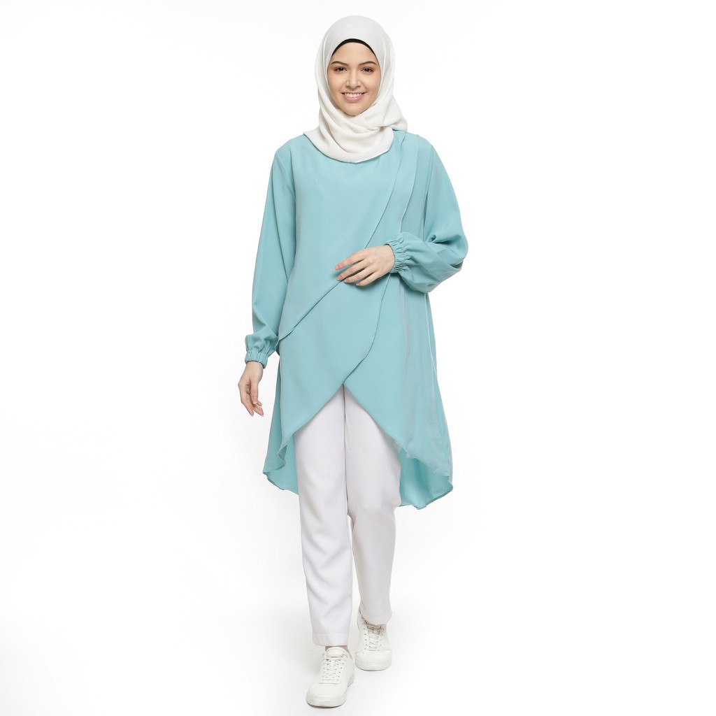 Ramayana - JJ Hijab Tunik Polos Wanita A02 Tosca