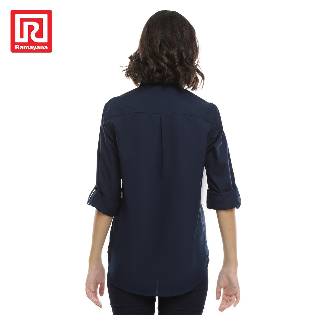 Ramayana - JJ Jeans Kemeja Wanita Basic Saku Skoder 71297R Na 3