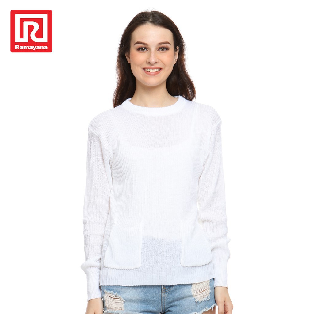 Ramayana - Pink By JJ Sweater Wanita Rajut Pocky 5