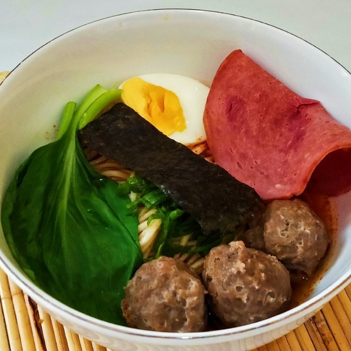 Ramen Meatballs Smoked Beef