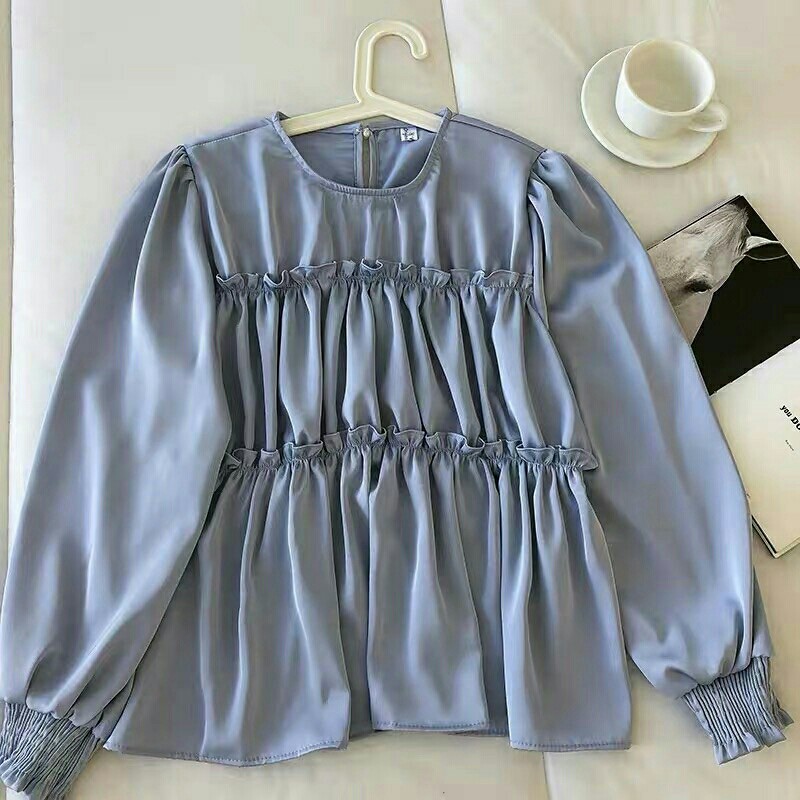 Ramona top -  BLOUSE WANITA - BLOUSE KOREA - ATASAN WANITA - PAKAIAN T 3