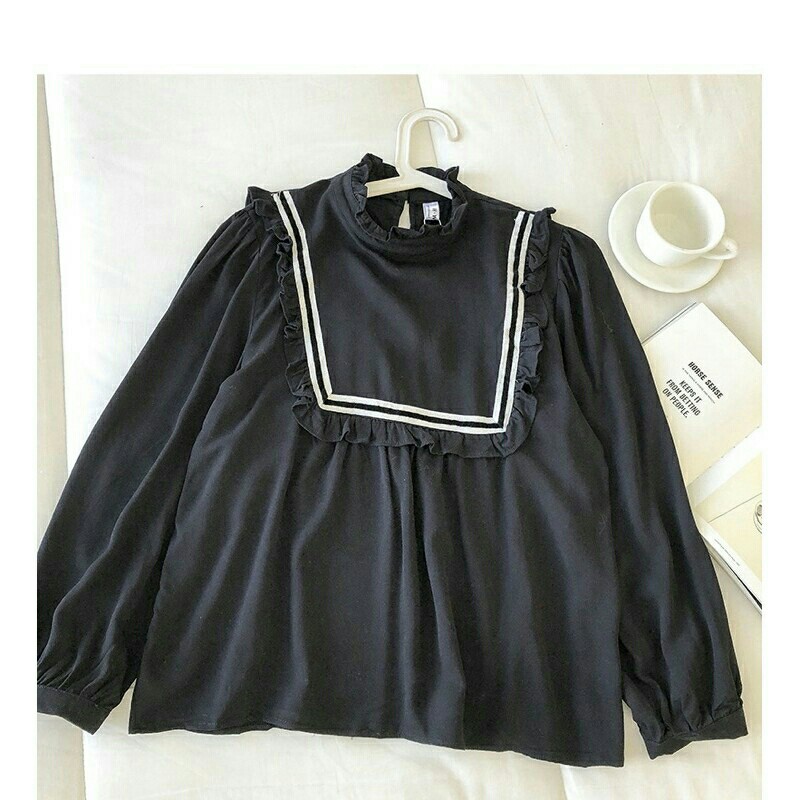 Ramona top -  BLOUSE WANITA - BLOUSE KOREA - ATASAN WANITA - PAKAIAN T 5