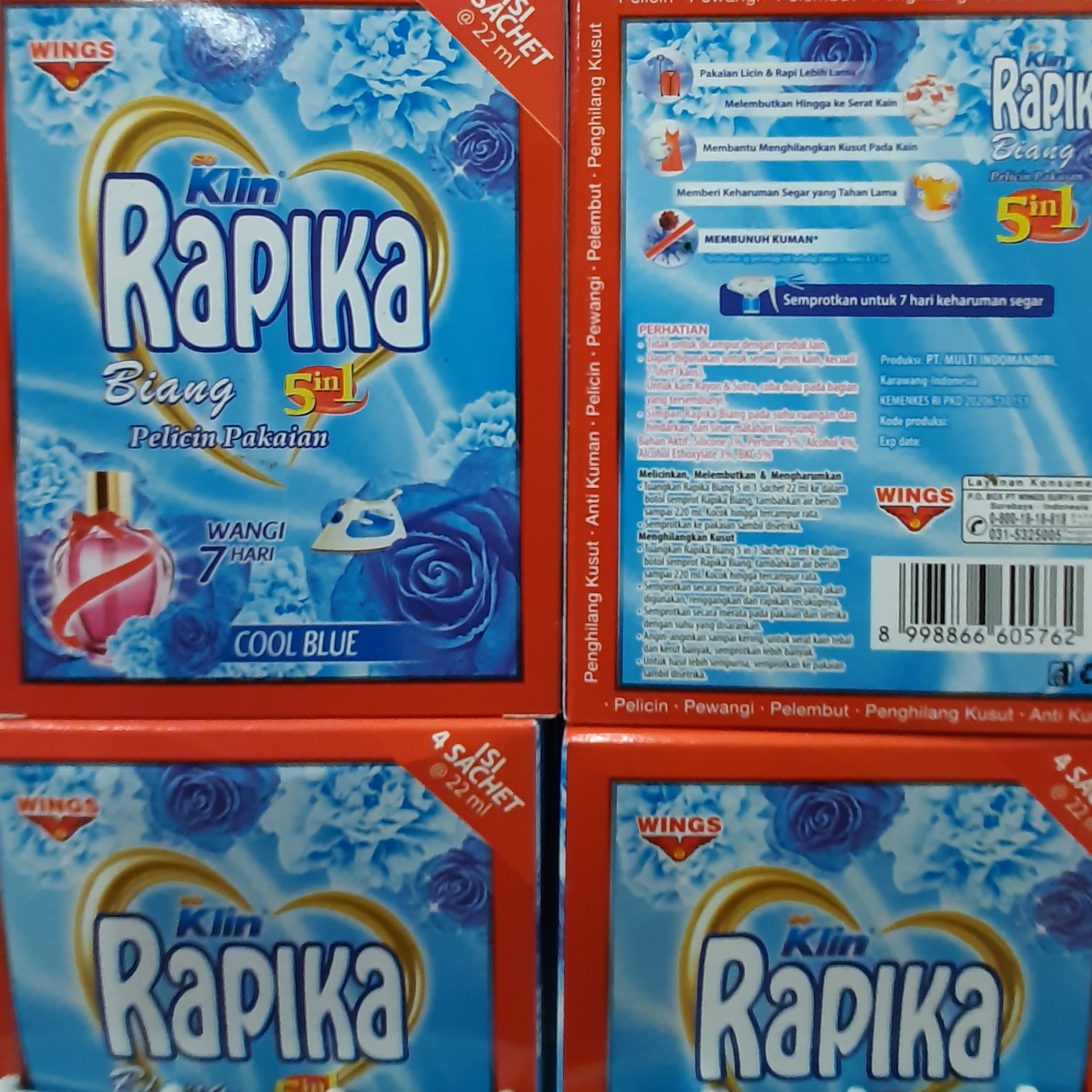 Rapika Pelicin Dan Pewangi Pakaian 100ml