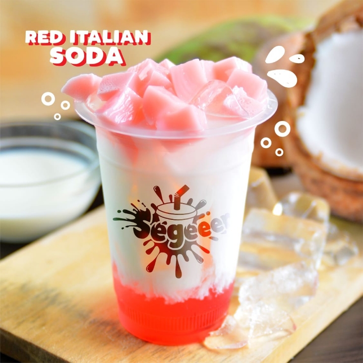 Red Italian Soda Ice