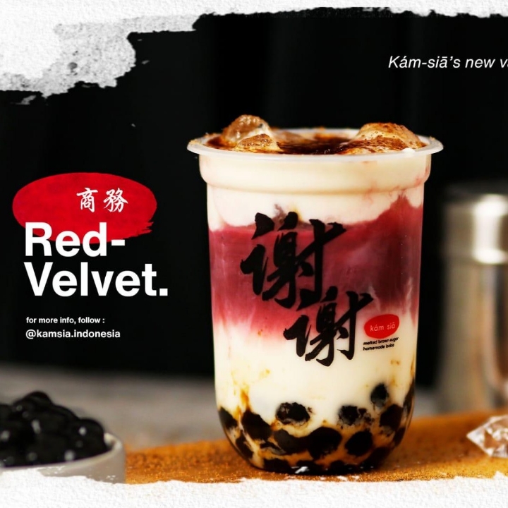 Red Velvet Kamsia Boba