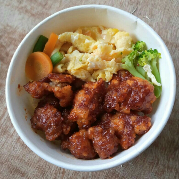 Rice Bowl Ayam Crispy Barbeque